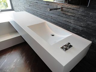 Столешница со встроенной раковиной Hanex R-White S-001
