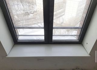 Подоконник из акрилового камня Grandex M-720 Carrara Lunar