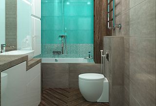 Столешница с вкраплениями из акрилового камня Staron Grey SG420