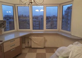 Длинный подоконник из акрилового камня Grandex A-424 Loft Design