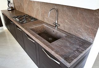 Кухонная столешница из кварцевого камня Caesarstone Mink 4350