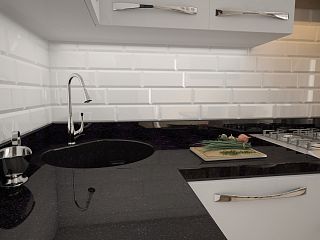 Овальная мойка из акрилового камня Hanex Duo Blackbeat D-028