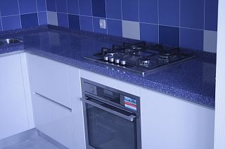 Прямая столешница для кухни из акрилового камня Akrilika Sapphire M-620